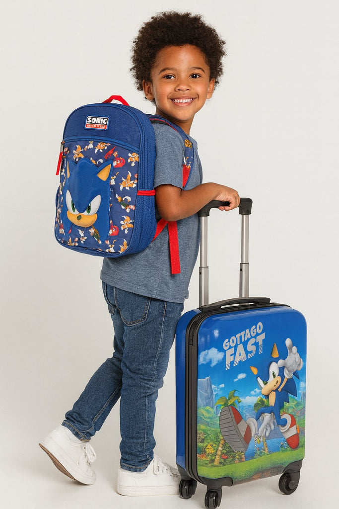 AI ACCESSORY INNOVATIONS Kids Luggage and Backpack Set - 18" Luggage Suitcase With Wheels, 13.75" Backpack