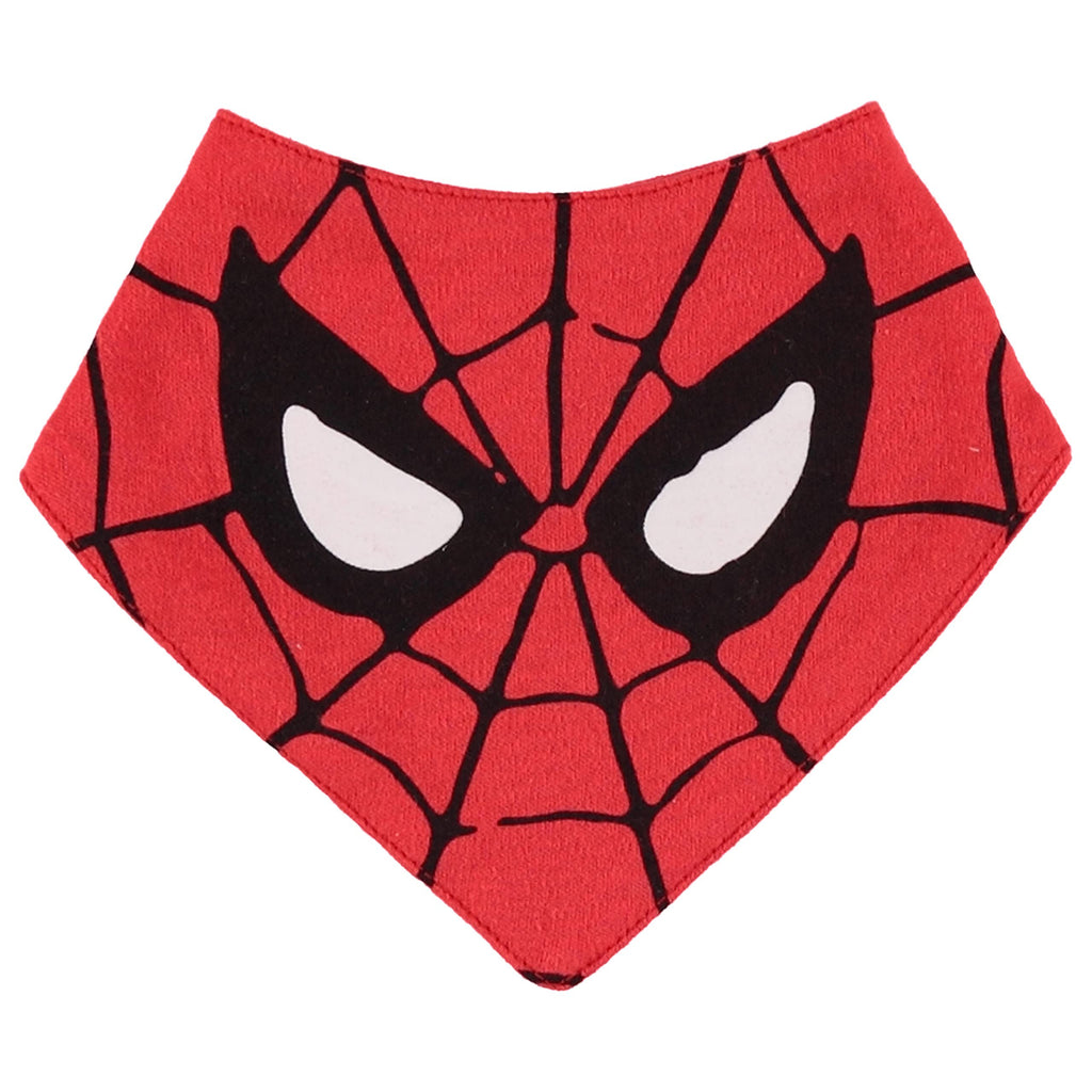 Spiderman Baby Boys Clothes 3-Piece Set with Baby Bodysuit, Pants, and Bib - Marvel Avengers Baby Boy Outfit - Baby Clothes (Red/Black/Grey, 3-6 Months)