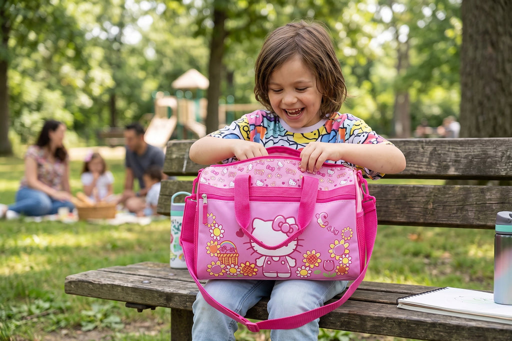Disney Kids Duffle Bag 16.5" – Travel & Sports Bag with Zipper Pocket, Mesh Side Pockets & Shoulder Strap