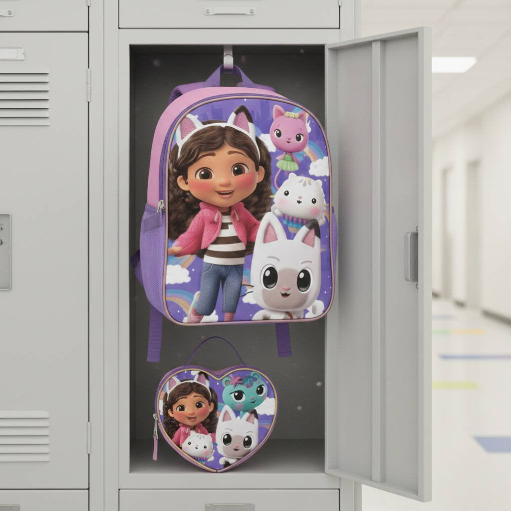 Frozen Fast Forward Disney and more 16" Backpacks With Lunch Bag - Licensed Characters Kids Schoolbag