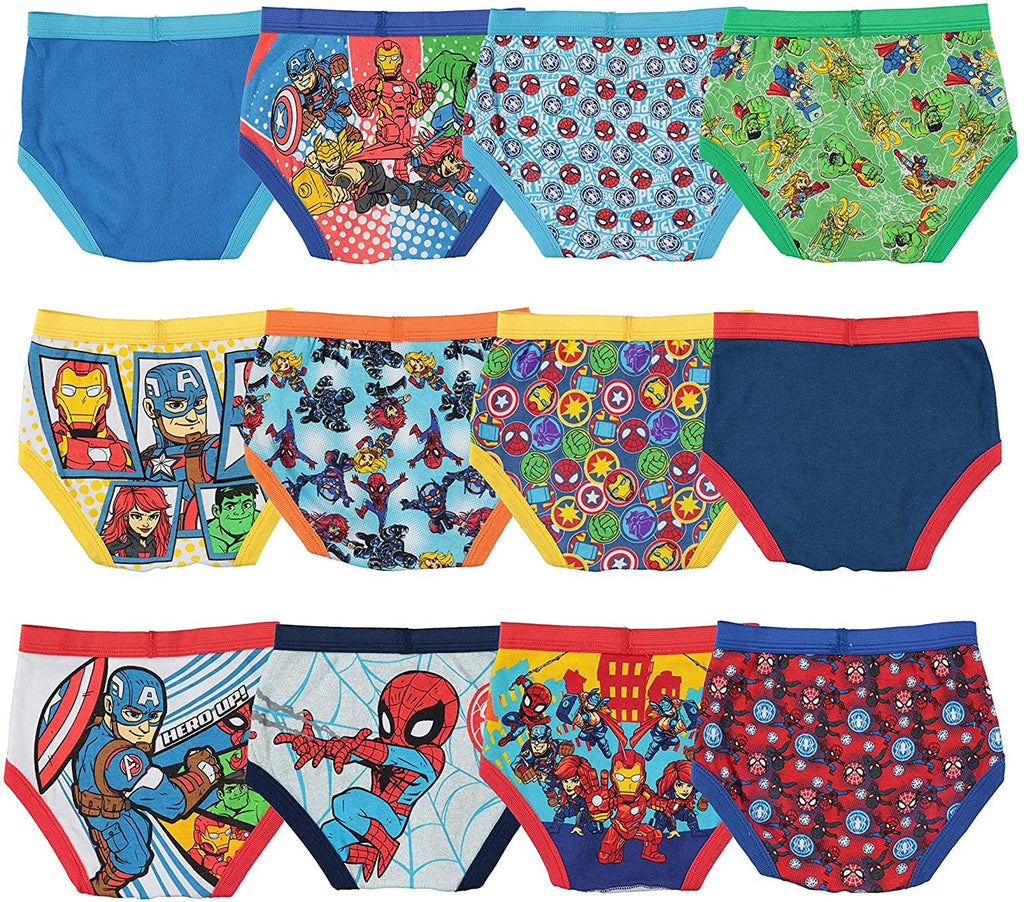 Marvel Hero Toddler Boy Briefs in 7pk Or 12pk