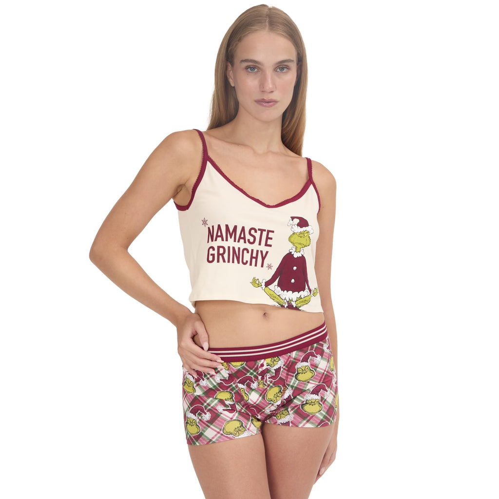 Grinch  Cami and Bra Boxer Brief set in Multiple Prints XS-XL