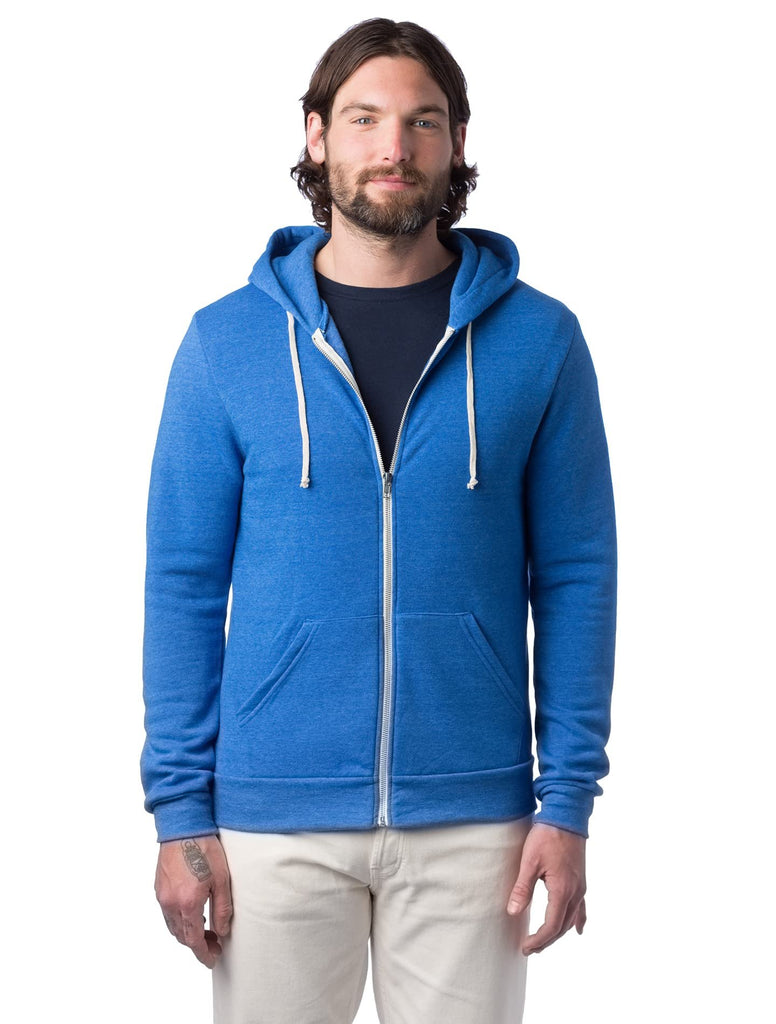 Alternative Apparel All Gender Hoodie Adult's Rocky Eco-Fleece Zip Sweatshirt