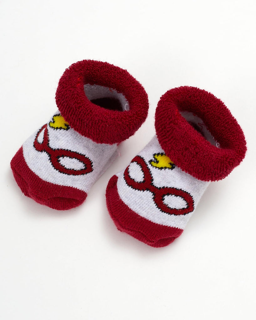 Harry Potter Baby Unisex Bib and Bootie Set Gifts for Baby (Red Multi, 0-12 Months)