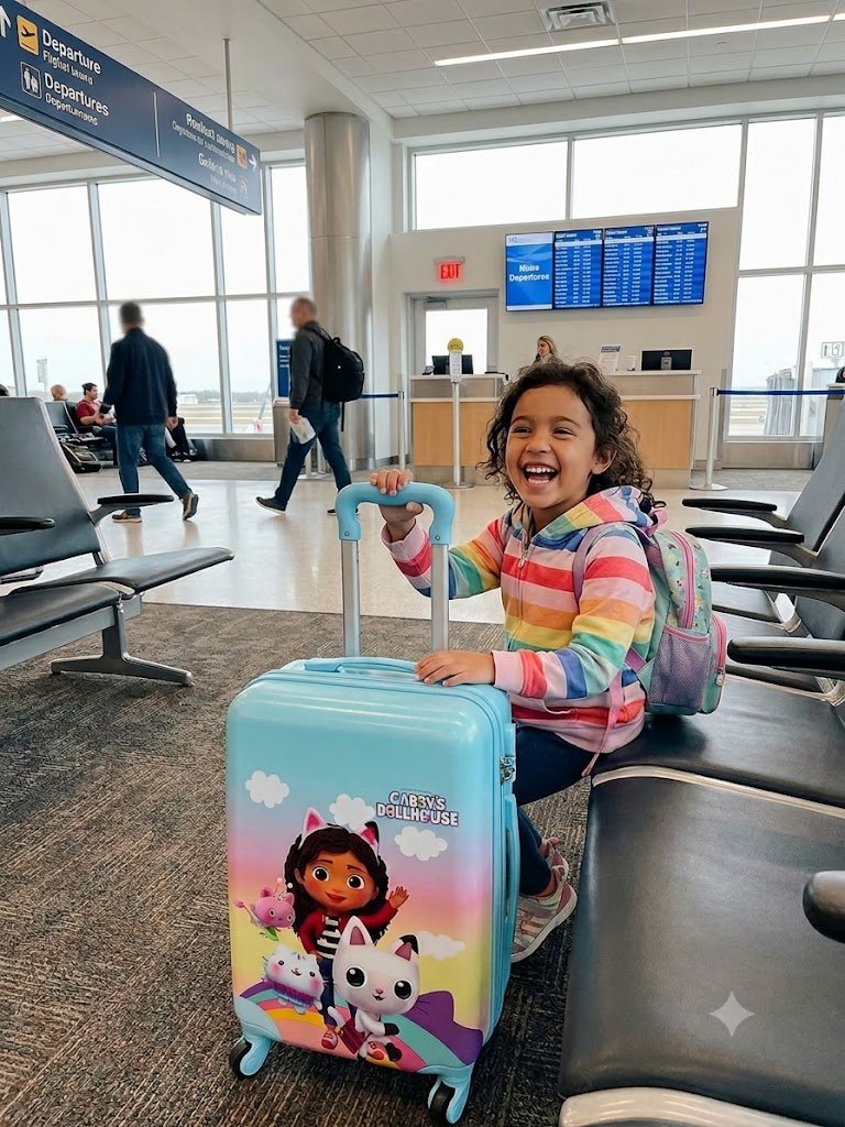 Disney Character 20" Hardshell Luggage - Toy Story, Stitch and more! Hard-side Suitcase for Travel with Spinner Wheels 20"x12"x8"