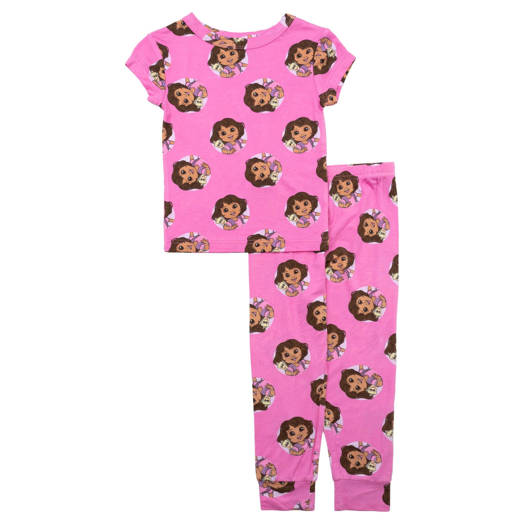 Nickelodeon Girls' 2-Piece Loose-fit Pajama Set, Soft & Cute for Kids