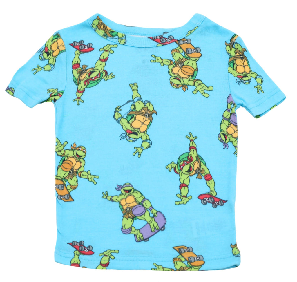 Nickelodeon Ninja Turtle Pajamas for Boys, Toddler 4 Piece Snug Fit TMNT Pajamas for Kids, Ninja Turtle Pj Pants & Shirt Set, 5T