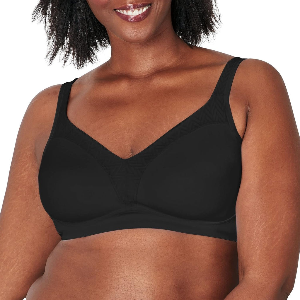 Playtex Women's Bounce Control, Coverage Convertible Wireless T-Shirt, Full-Support Wirefree Bra