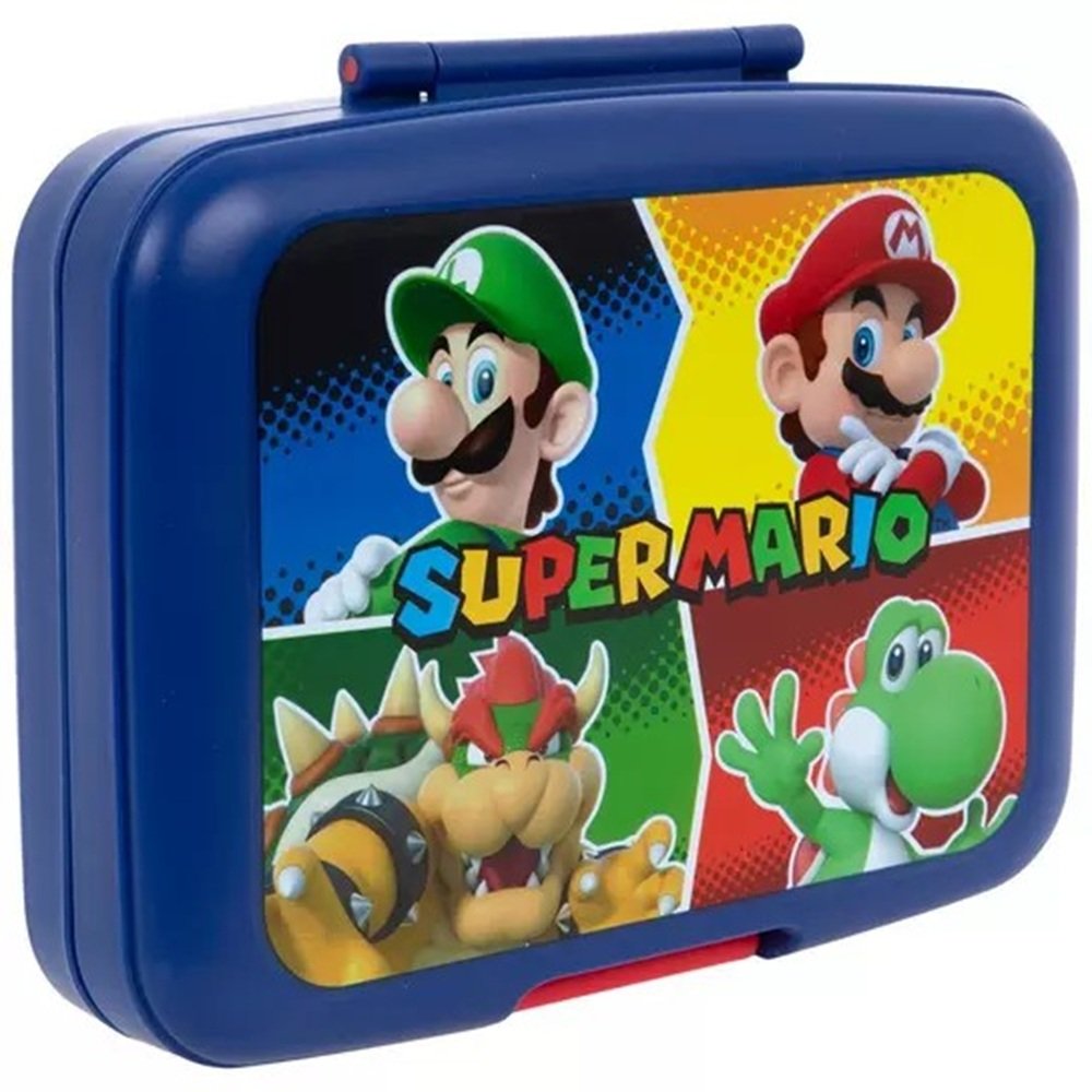 Hello Kitty Bento Lunch Box for Girls – 5-Compartment Plastic Food Container with Handle & Removable Tray – Leakproof, BPA-Free, 6"x8"x2.5"