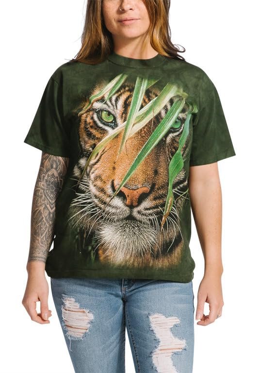 The Mountain Emerald Forest Adult T-Shirt, Green, Large