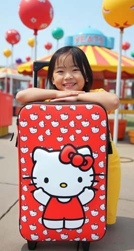 Fast Forward Hello Kitty 16" Soft Luggage - Cute & Durable Carry-On Suitcase for Travel 16X12X5