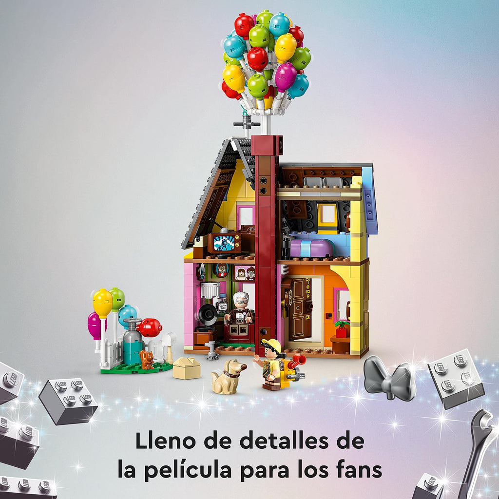 LEGO Disney and Pixar House of "Up" – Gift Ideas for Women or Mammma – Model to Build with Balloons and Figures of Carl, Russell and Dug, Games for Children and Girls from 9 Years from Collectible