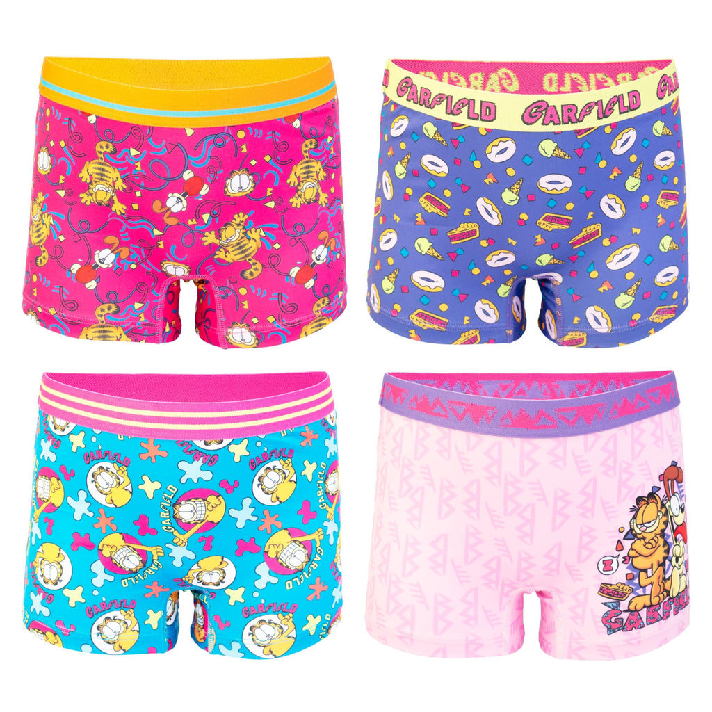 Nickelodeon Girls' Garfield & Odie Exclusive Underwear Panties and 4-pk Shorts Sizes 4, 6, 8 & 10