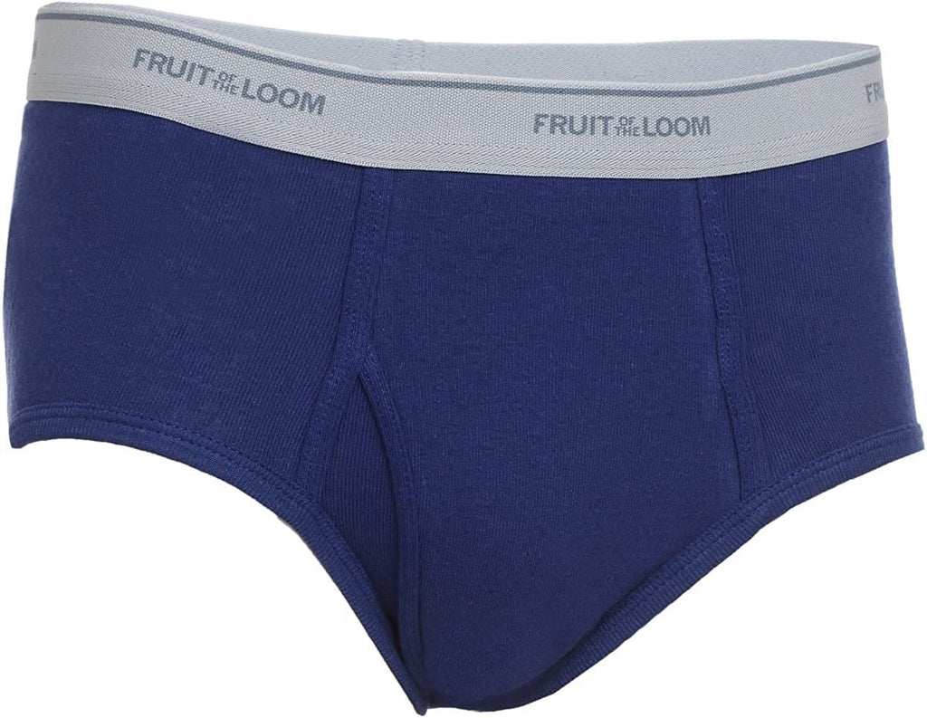 Fruit of the Loom Men's Fashion Briefs 12-Pack Value MYSTERY COLORS Cotton Waistbands Vary S-3X