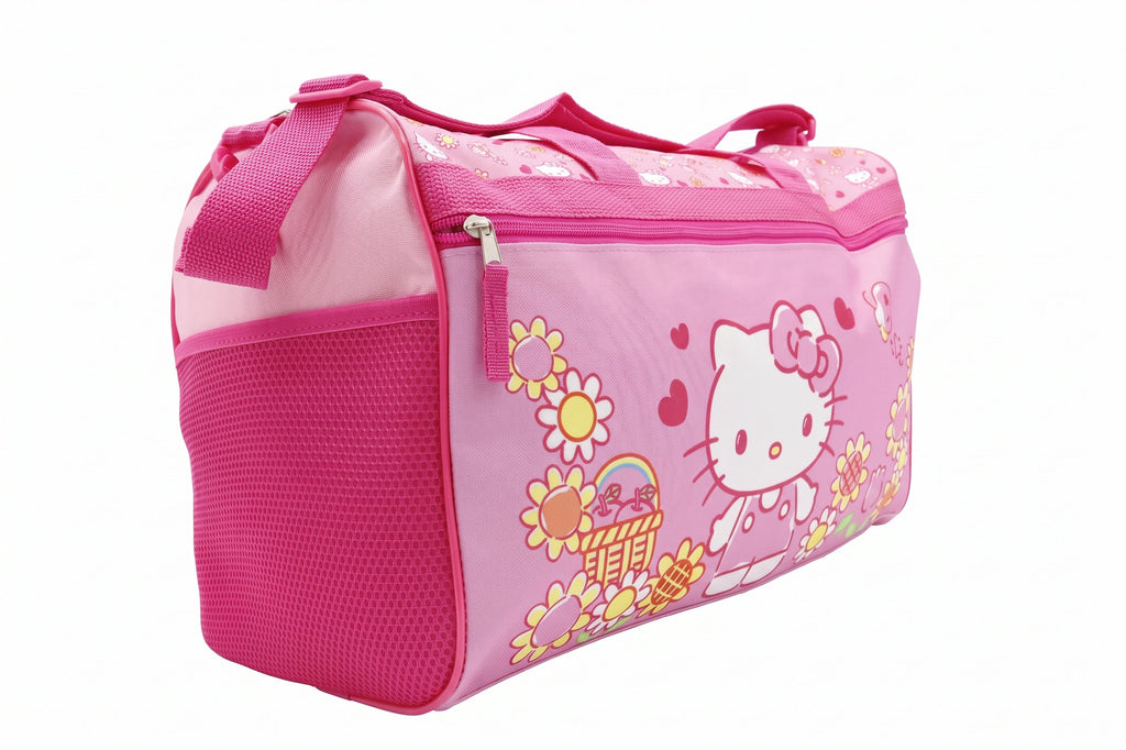 Disney Kids Duffle Bag 16.5" – Travel & Sports Bag with Zipper Pocket, Mesh Side Pockets & Shoulder Strap