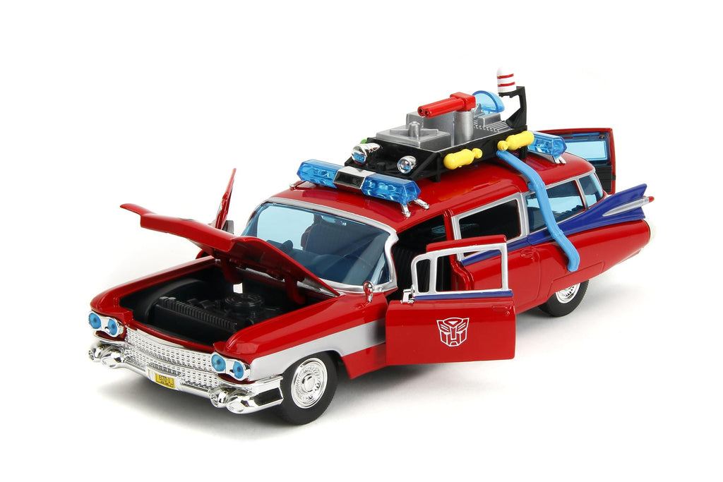 Jada Toys - Ghostbusters Ecto-1 Transformers Mashup 1:24 Die-Cast Car