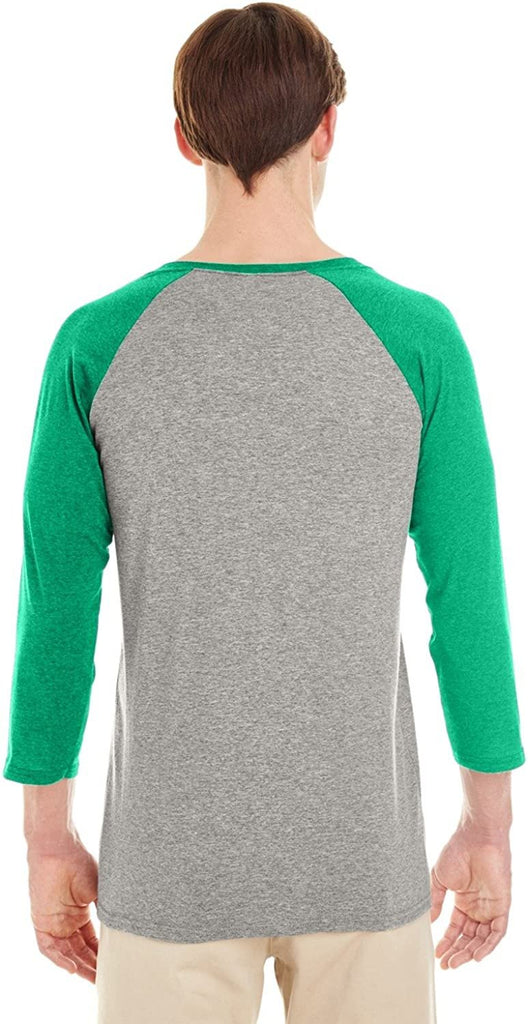 Jerzees Mens Dri-Power Active Triblend Baseball Raglan T-Shirt (601RR)