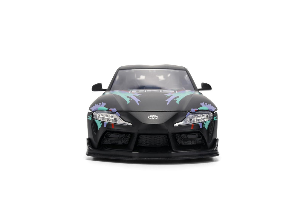Jada 2020 Toyota GR Supra HKS, Black/Green Toys 37023-1/24 Scale Diecast Model Car