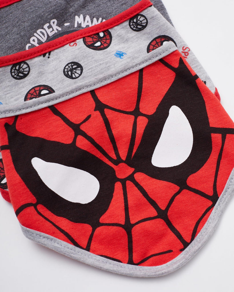 Happy Threads Marvel Spiderman Baby Unisex Bandana Bib 3-Pack - Spider-Man Baby Bibs