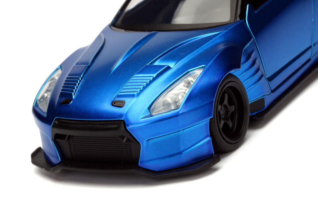 Jada Toys Fast & Furious 1:32 Nissan GT-R R35 Ben Sopra Die-Cast Model Car, Detailed Exterior, Authentic Movie Replica, Collectible Toy – Ages 8+, Blue