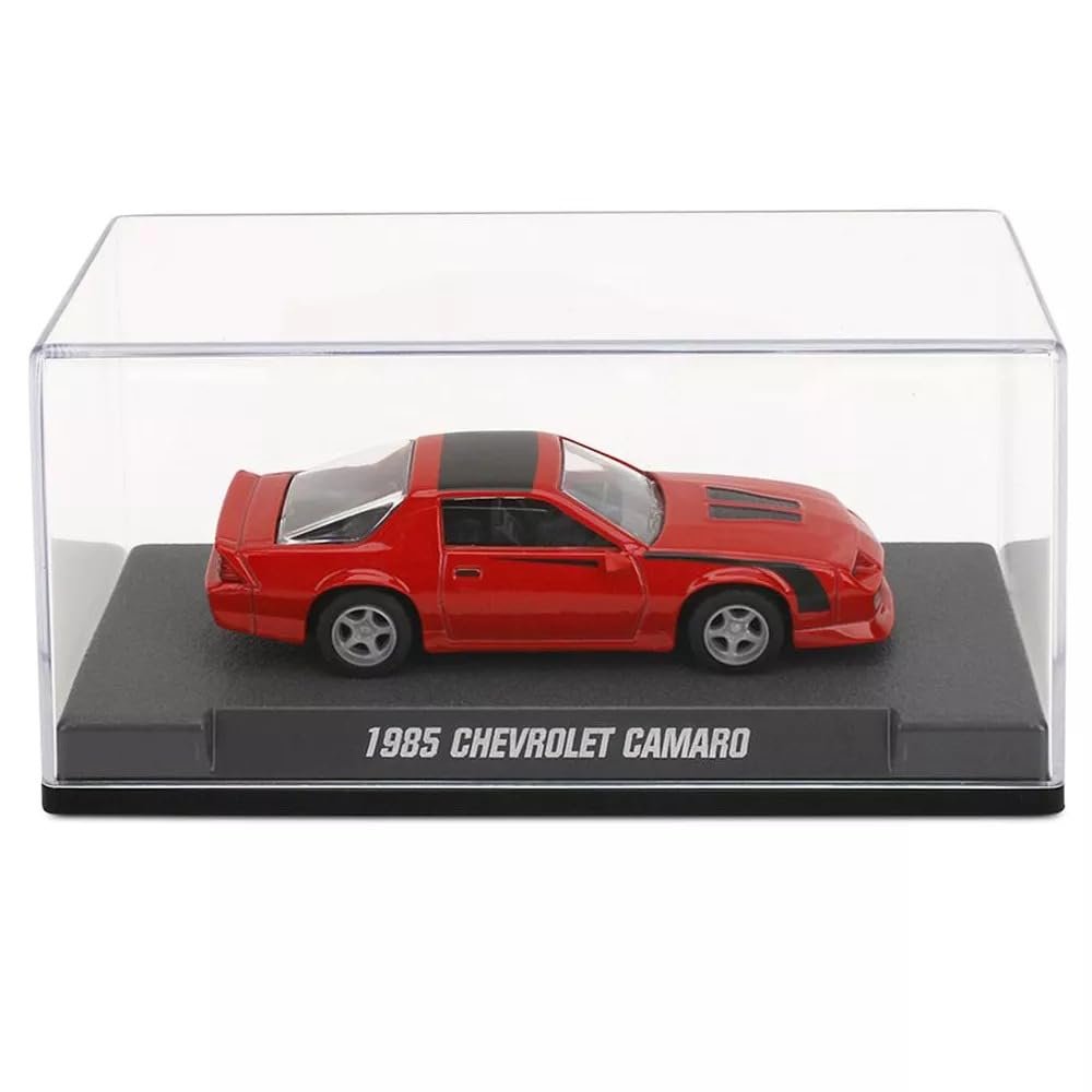 Jada Majorette Collection – 1985 Chevy Camaro 1:64 Die-Cast Model Car with Rubber Tires & Display Case, for Collectors & Adults