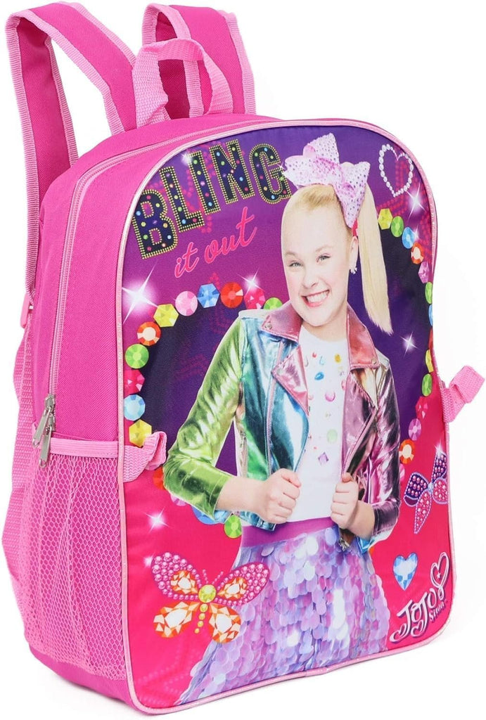 Ruz Girls Jojo Siwa 16" Backpack with Detachable Lunch bag Kids School Dance