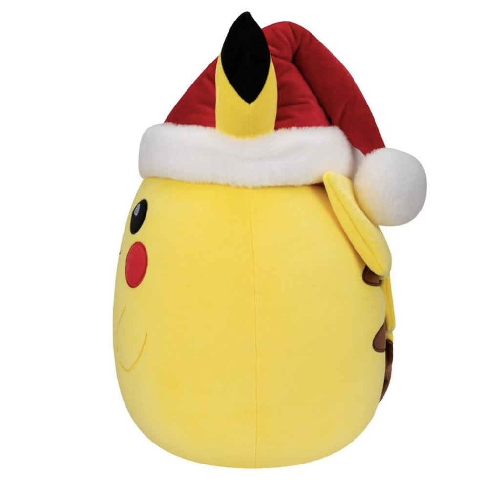 Squishmallows Pokémon Pikachu Christmas Holiday Plush with Santa Hat 14"