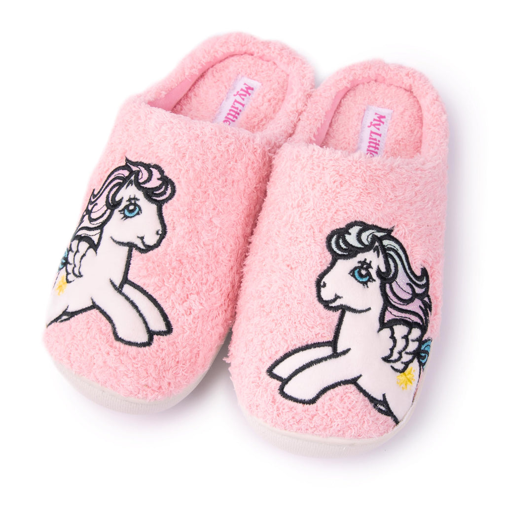 My Little Pony unisex-adult Cozy Plush and Velour Memory Foam Indoor Outdoor Soled Slipper in Sizes S-xl