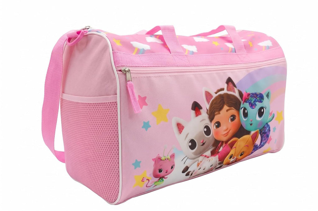 Disney Kids Duffle Bag 16.5" – Travel & Sports Bag with Zipper Pocket, Mesh Side Pockets & Shoulder Strap