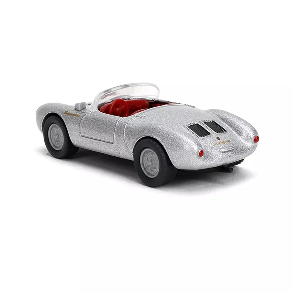 Jada Majorette Collection – 1955 Porsche 550 SPDER 1:64 Die-Cast Model Car with Rubber Tires & Display Case, for Collectors & Adults