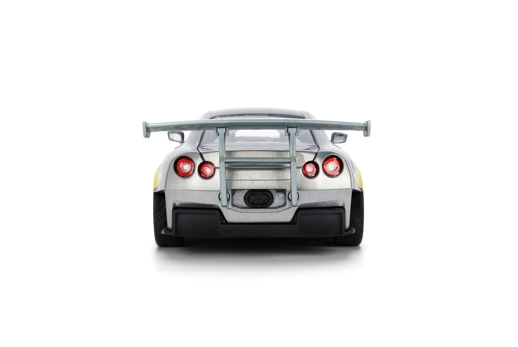 Jada Mechagodzilla w/ 2009 Nissan GT-R R35 Ben Sopra – 1:24 Anime Hollywood Rides – Die-Cast Car & Figure Toys – Opening Doors, Hood & Trunk – Collectible – Ages 8+ – Multi-Color