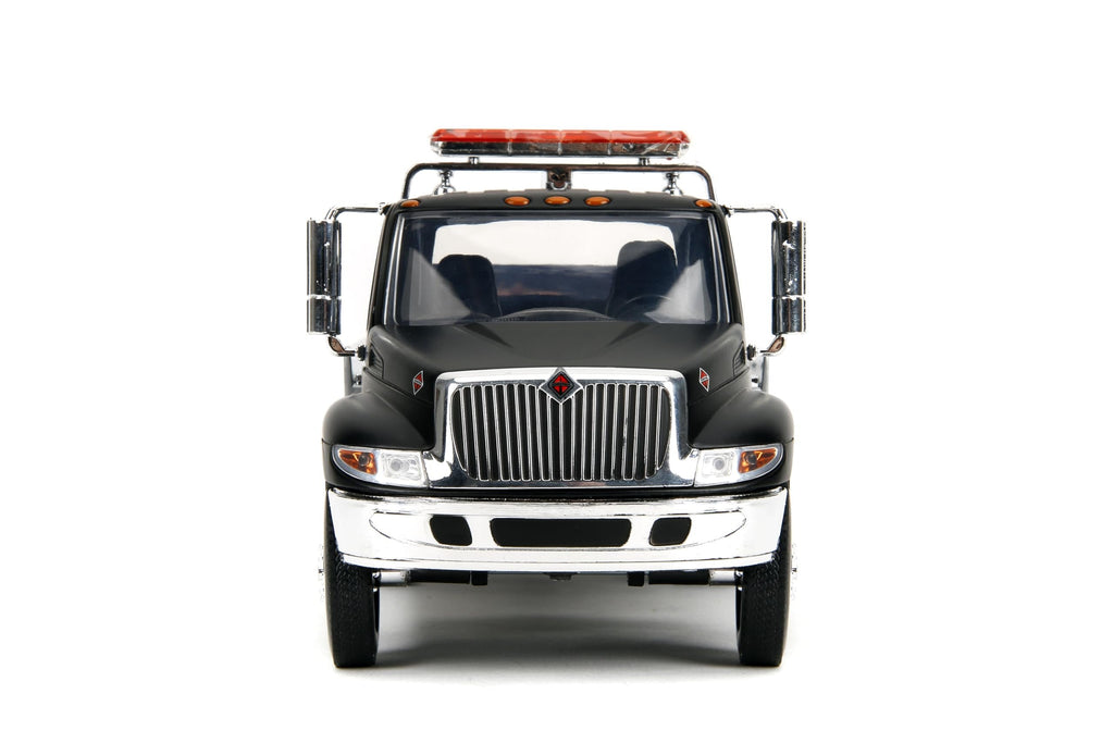 International 1:24 Durastar 4400 Flat Bed Die-cast Car, Toys for Kids and Adults(Black)