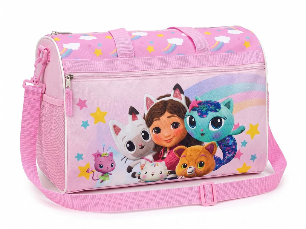 Disney Kids Duffle Bag 16.5" – Travel & Sports Bag with Zipper Pocket, Mesh Side Pockets & Shoulder Strap