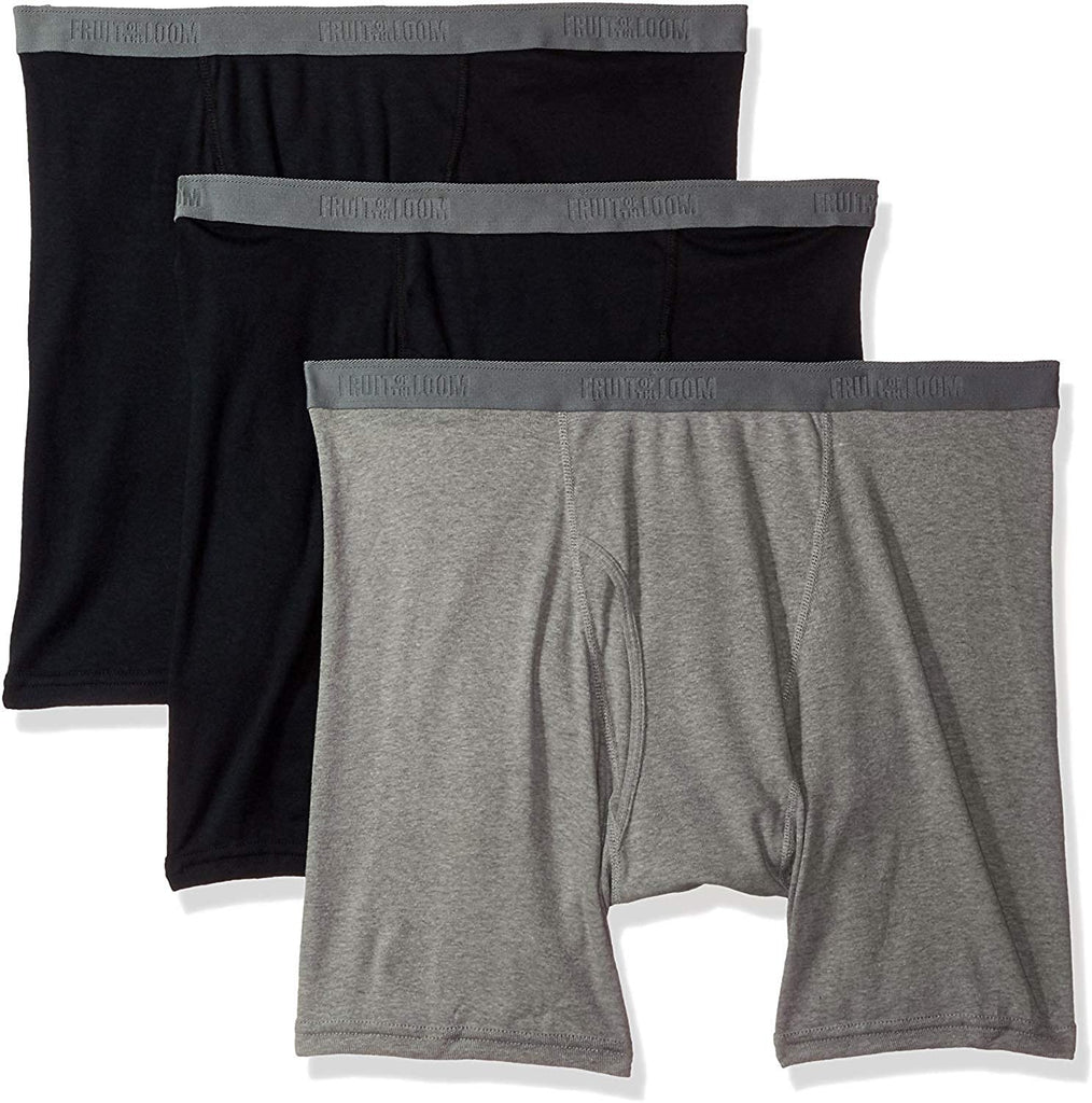 Fruit of the Loom Men's Boxer Briefs 5-Pack Signature/Regular Long Leg/Regular Leg S-2X