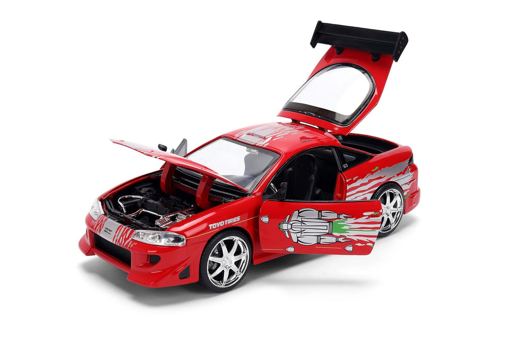 Brian's Eclipse Remix, Fast & Furious - Toys 36815-1/24 Scale Diecast Model Car