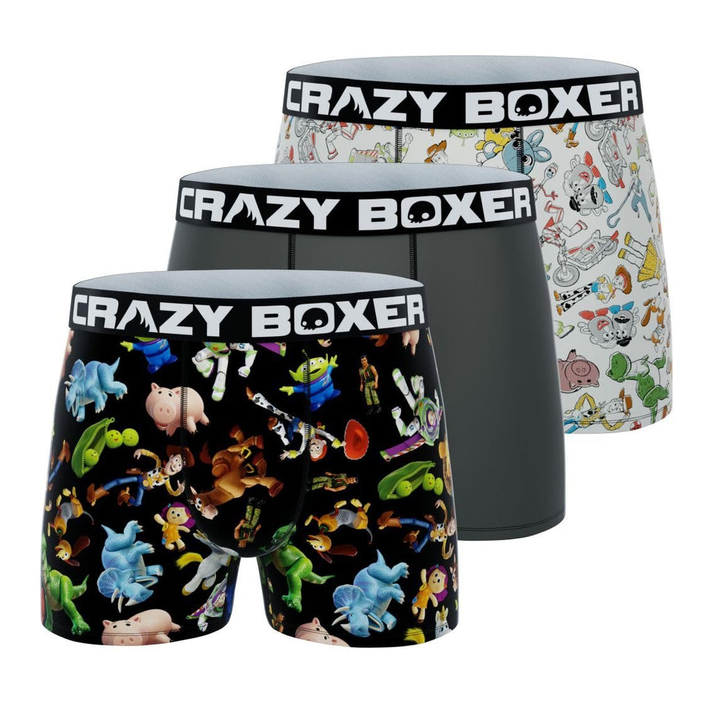 CRAZYBOXER Men's Underwear Toy Story Comfortable Freedom of movement Boxer Brief Resistant (3 PACK)