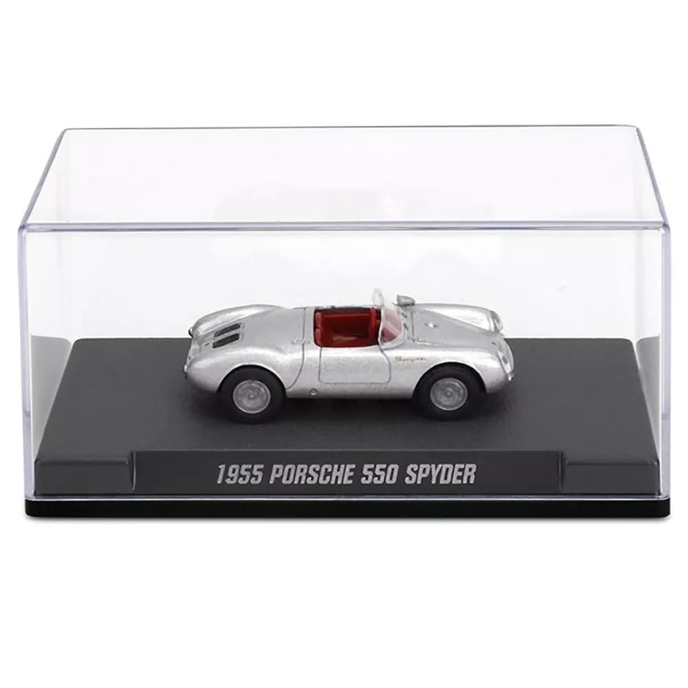 Jada Majorette Collection – 1955 Porsche 550 SPDER 1:64 Die-Cast Model Car with Rubber Tires & Display Case, for Collectors & Adults