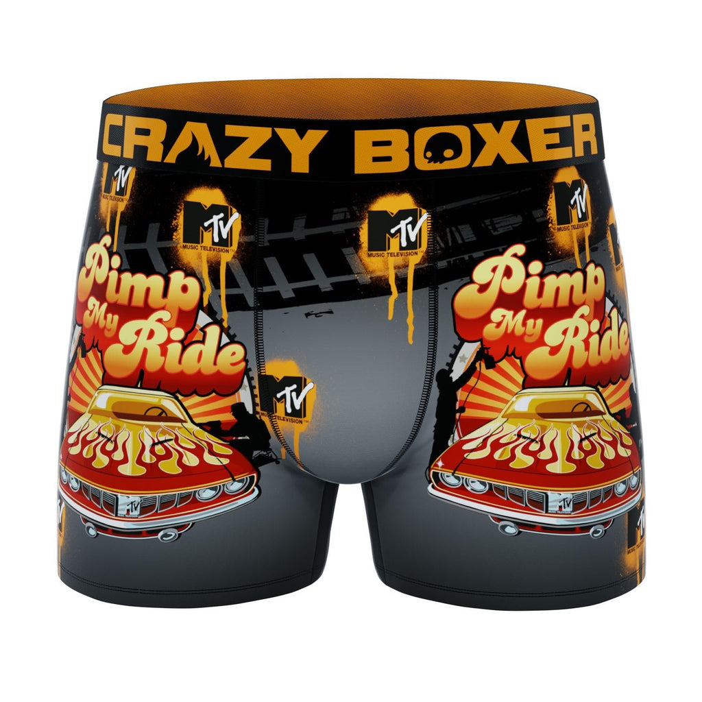 CRAZYBOXER Mtv Beavis And Butthead Men's Boxer Brief Men's Underwear Breathable (3 PACK)