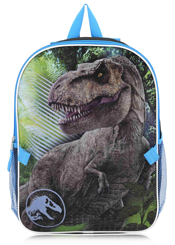Fast Forward Jurassic Park 16" Backpacks With Lunch Bag - Licensed Characters Kids Schoolbag