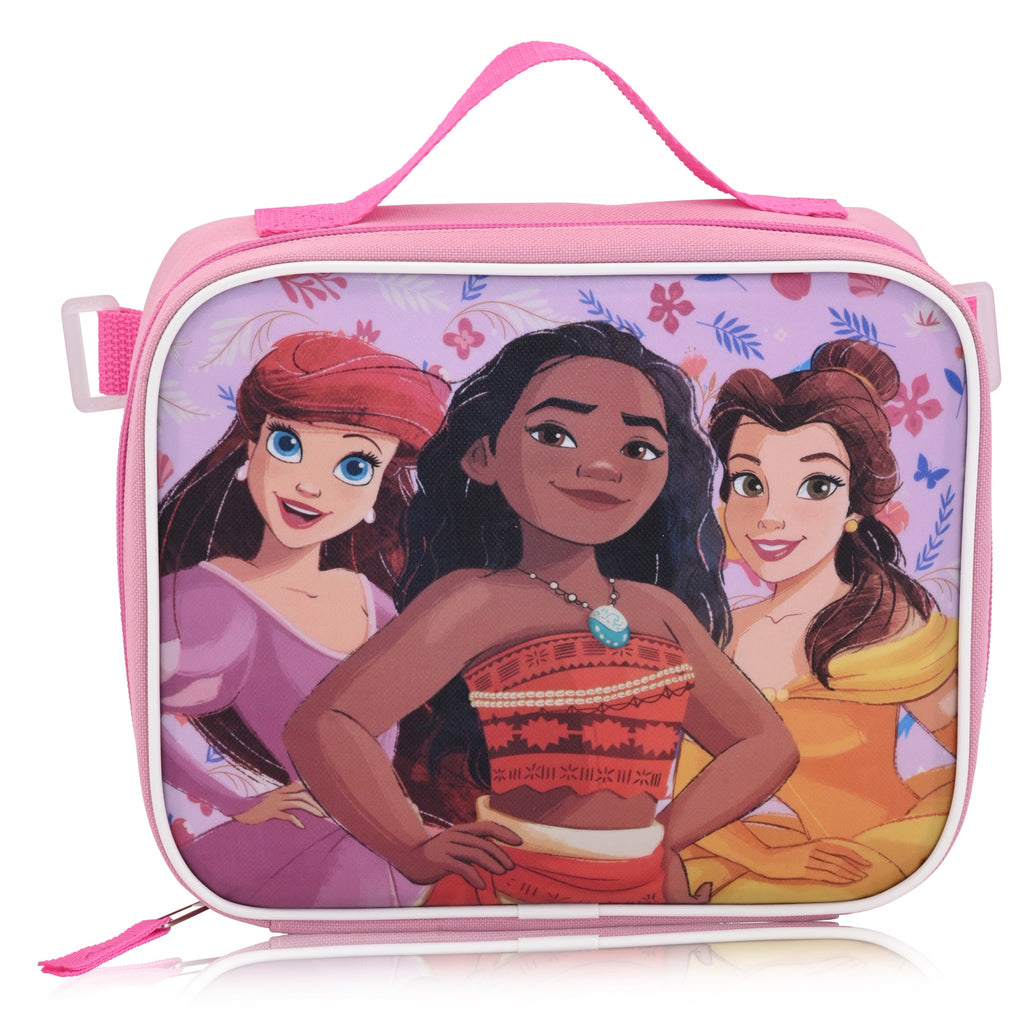 Princess Fast Forward Disney and more 16" Backpacks With Lunch Bag - Licensed Characters Kids Schoolbag