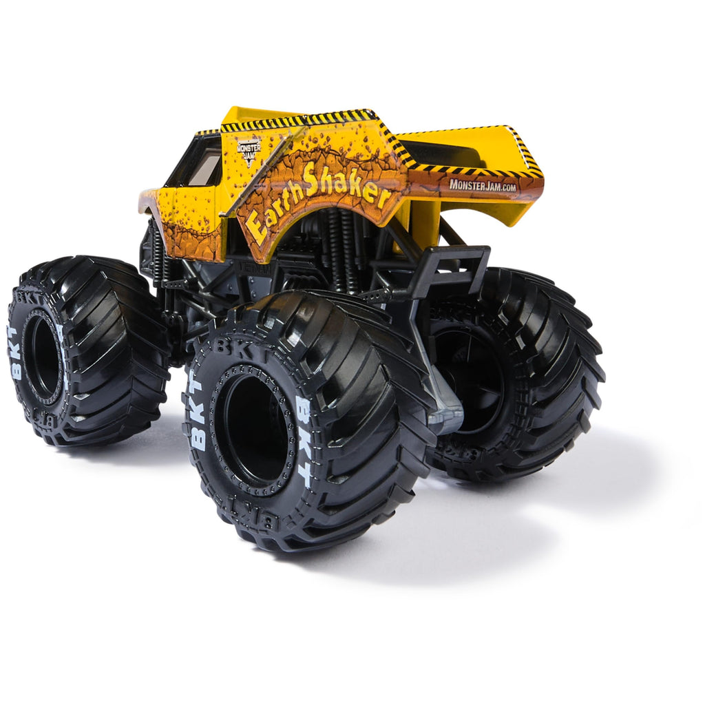 Monster Jam, Official Earth Shaker Monster Truck, Die-Cast Vehicle, 1:64 Scale, Kids Toys for Boys Ages 3 and up