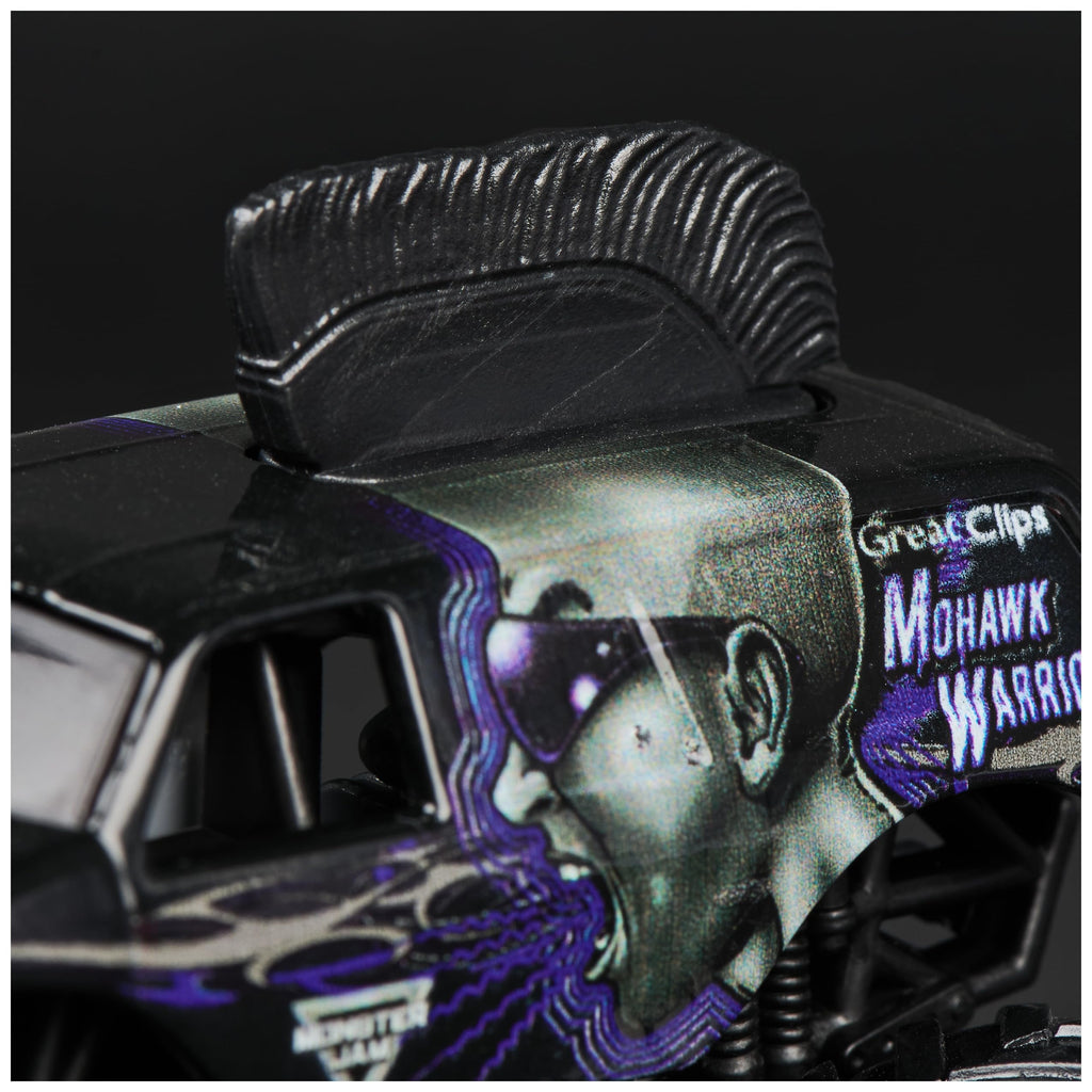 Monster Jam, Official Mohawk Warrior Monster Truck, Die-Cast Vehicle, 1:64 Scale, Kids Toys for Boys Ages 3 and up