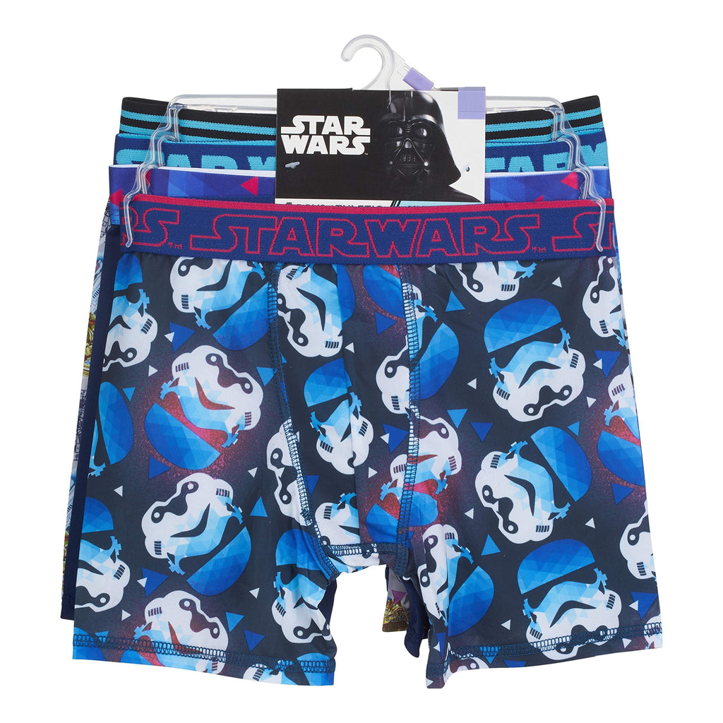 STAR WARS 100% Combed Cotton Briefs and Boxer Briefs and Poly-Blend Athletic Boxer Briefs in sizes 4, 6, 8, 10 and 12