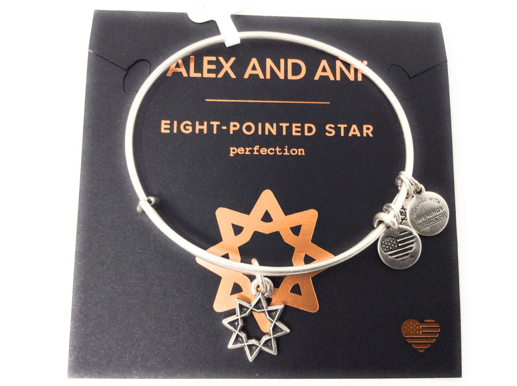 Alex and Ani Womens 8-Point Star Bangle