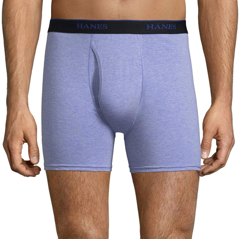 Black/Gray- 6 Pack Sport Breathable Mesh Hanes Men's Tagless Sports-Inspired Boxer Brief