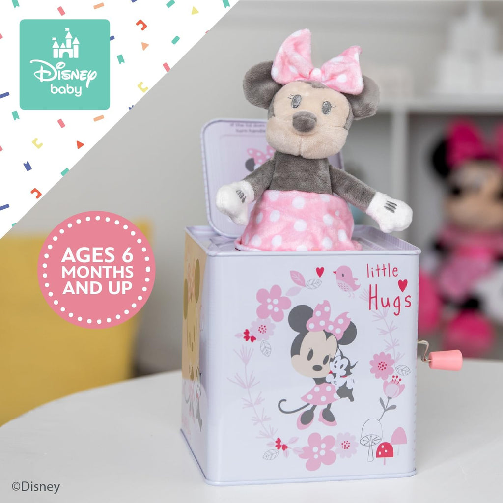 Disney Baby Minnie Mouse Jack-in-The-Box - Musical Toy for Babies- Pink