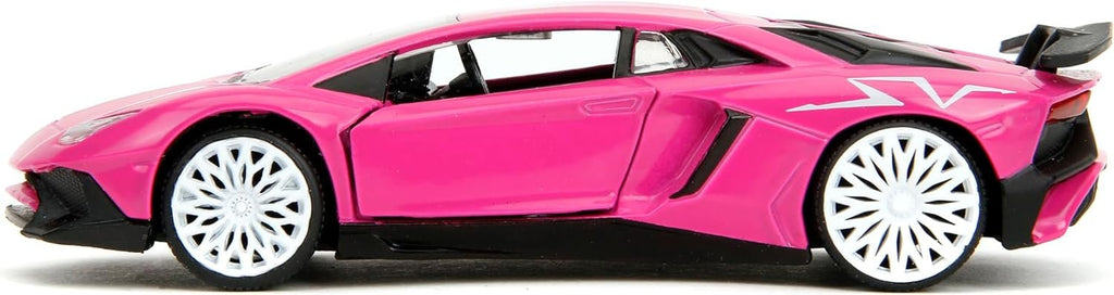 Pink Slips 1:32 Lamborghini Aventador Die-Cast Car, Toys for Kids and Adults