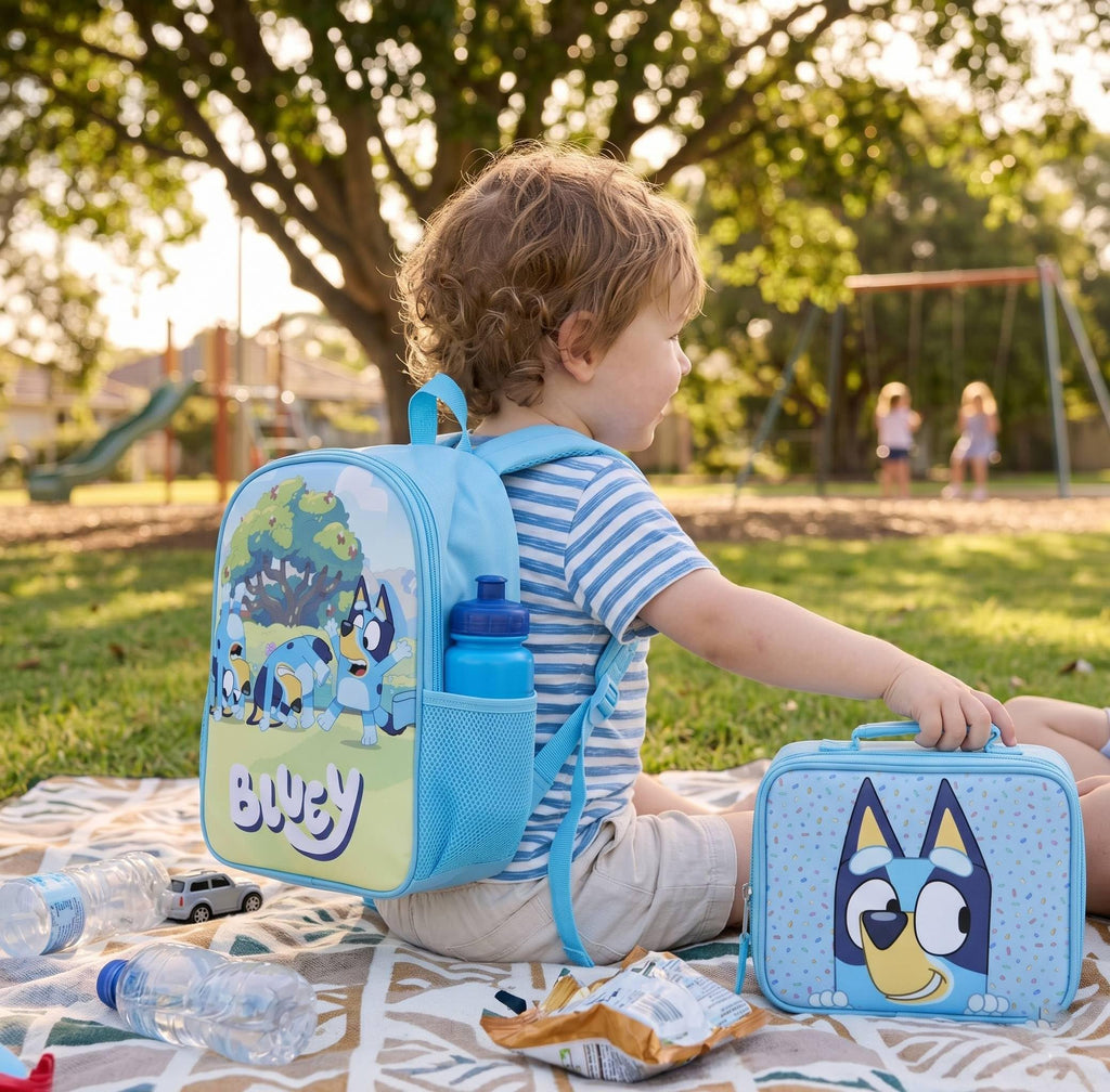 Fast Forward Bluey Bingo 16" Backpacks With Lunch Bag - Licensed Characters Kids Schoolbag