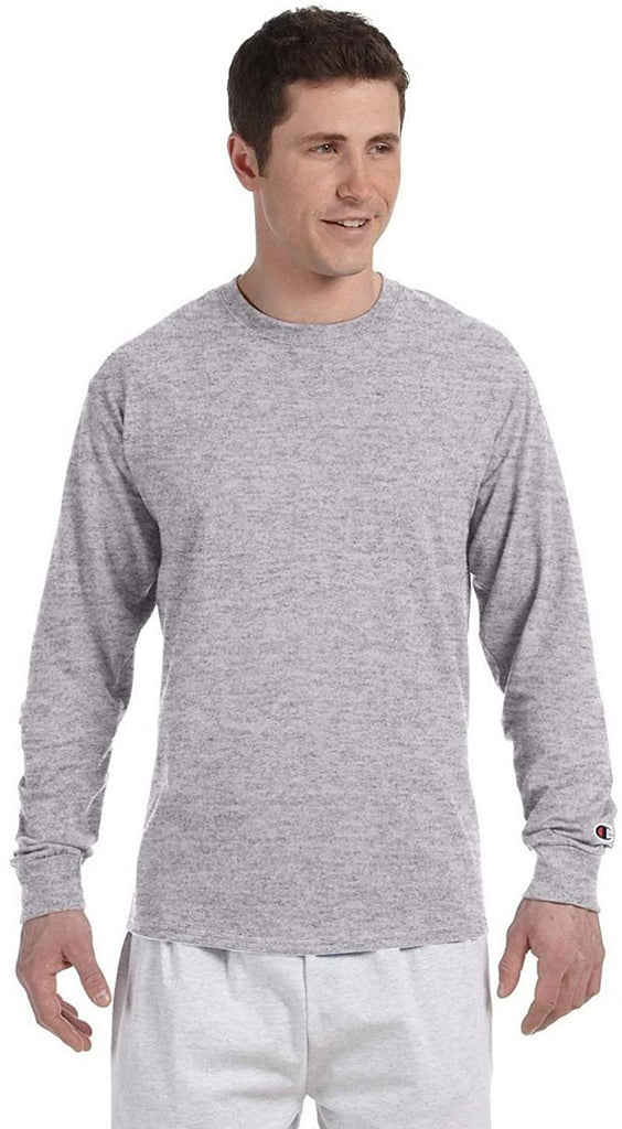 Champion Men's Long Sleeve Crew Neck Tagless T-Shirt