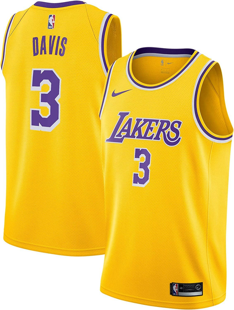 Anthony Davis Los Angeles Lakers #3 Youth 8-20 Yellow Icon Edition Swingman Jersey